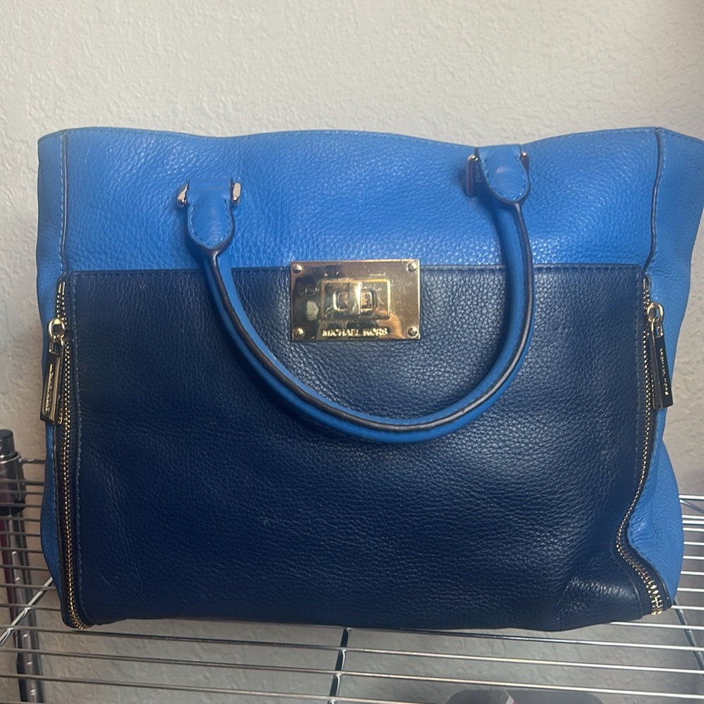 Michael Michael Kors Leatherr Color Block Handbag